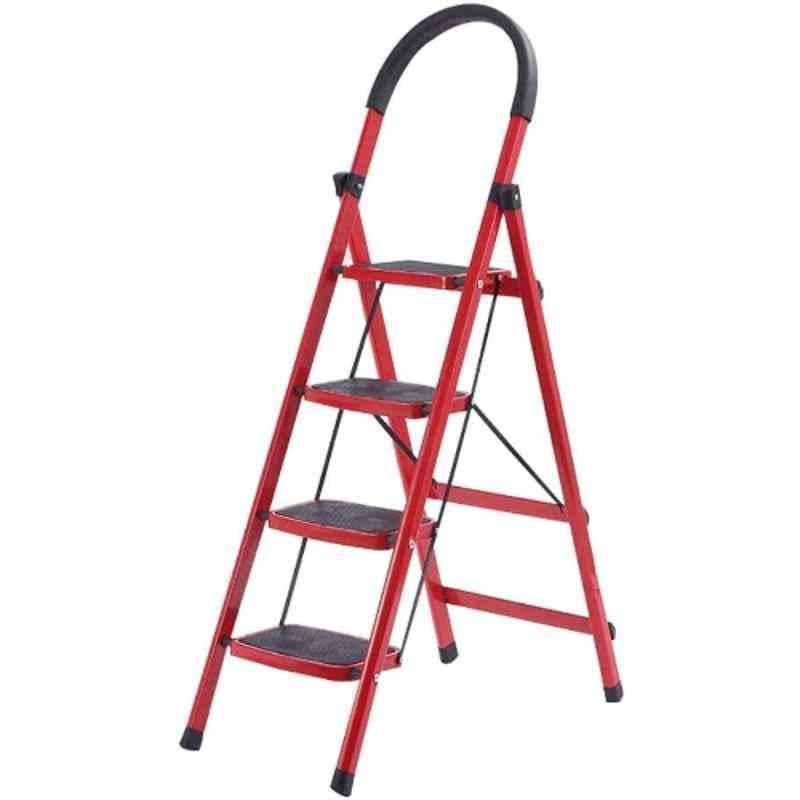 Buymore 150kg 4 Step CS Red Foldable Ladder