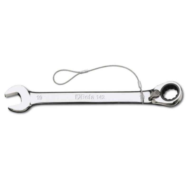 Beta 142HS 18x18mm Reversible Ratcheting Combination Wrench with H-SAFE Tethered System, 001424018