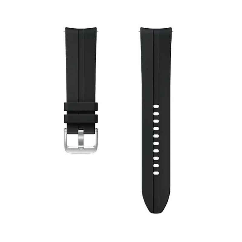 Samsung 22mm Fluoroelastomer Black Ridge Strap for Galaxy Watch 3, ET-SFR84LBEGWW