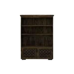 The Attic 78x32x118cm Sheesham Wood Walnut Ambient Med Bookshelf, KL-1898