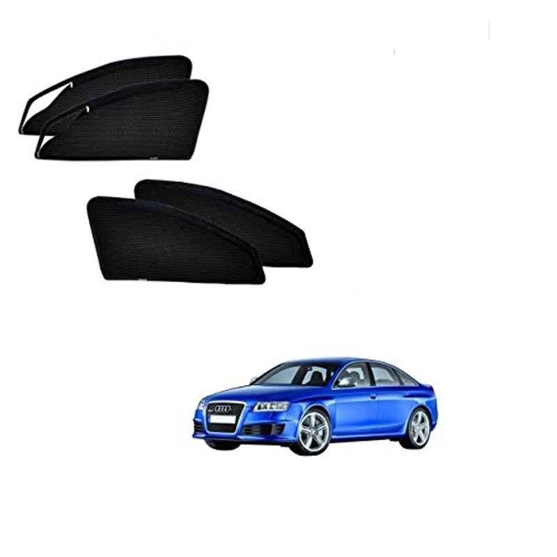 Kozdiko 4 Pcs Polyester Magnetic Zipper Car Sunshade Set for Audi RS 6