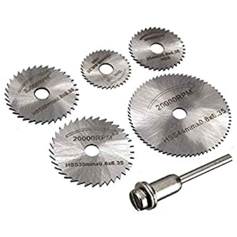 Krost 47362 Hss Circular Saw Blade Set For Metal Rotary Tools, 6 Pieces