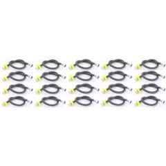 Senkiddpro 24 inch Stainless Steel Black Connection Pipe (Pack of 20)