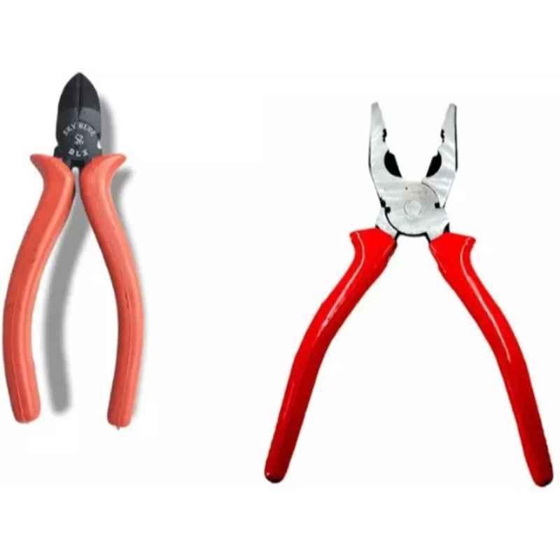 Sky Blue 2 Pcs 7.8 inch Lineman Plier Combo, SBE_PLIER_0695