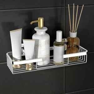 Plantex Stainless Steel Silver Chrome Finish Bathroom Shelf