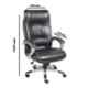 High Living Exclusive Black Leatherette High Back Office Chair