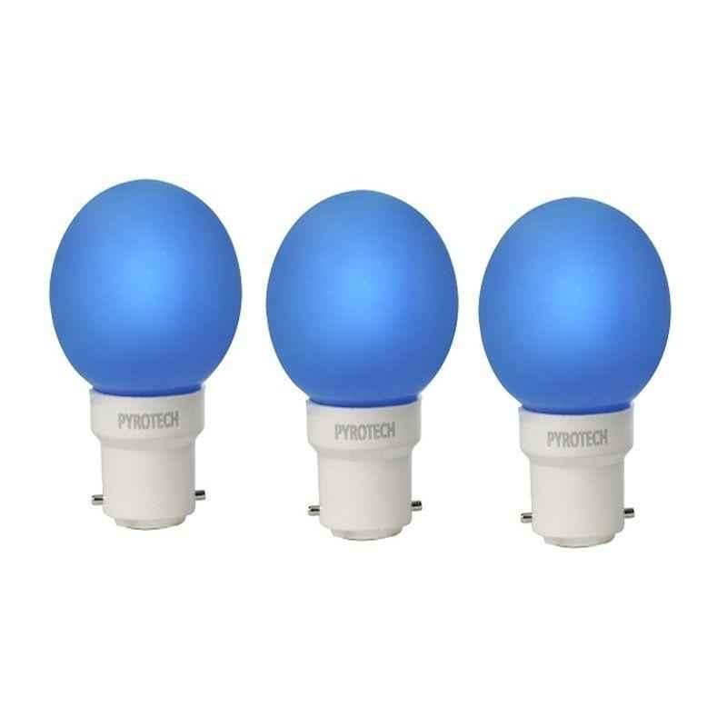 Pyrotech 0.5W LED Deco Blue Bulb , PELB0.5X3B (Pack of 3)