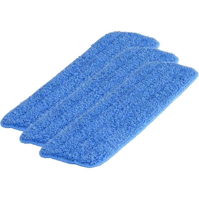 20 inch Blue Replacement Microfiber Mop Pads (Pack of 3)
