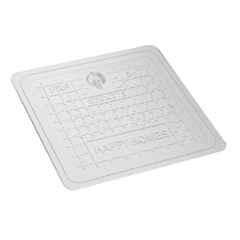 Happy Homes 5 Ton FRP Marble White Square Manhole Cover with Frame, Size: 375x375 mm