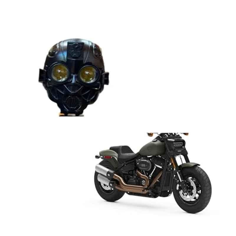 Kozdiko 55W Yellow & White 4 Pattern Bumble Bee Face Transformers Fog Light for Harley Davidson Far Bob 114, gf5eoencu69