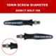 AllExtreme EXBILB2 2 Pcs Blue Bar Style Front Rear Blinker Indicator Set