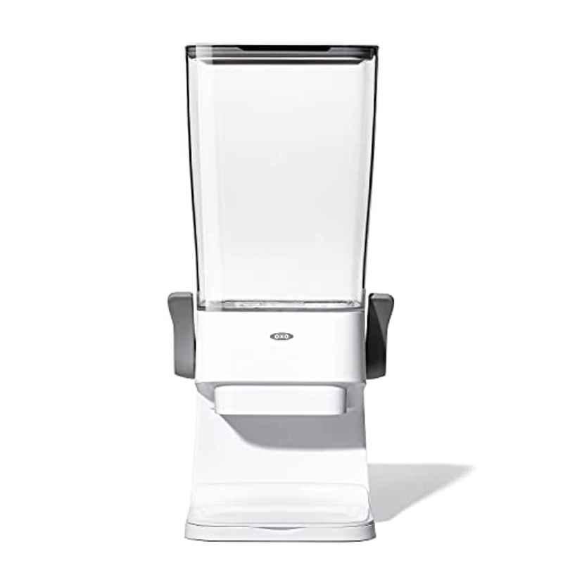 Oxo 5.5 Quarts Acrylic Clear/White Countertop Cereal Dispenser, 11125700