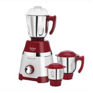 Maharaja Whiteline Duramaxx 750W Cherry Red & White Mixer Grinder with 3 Jars, MX-242