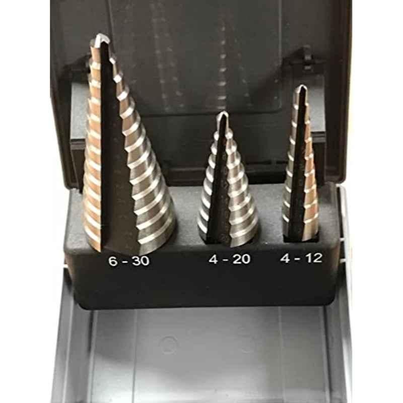 Craft Pro 6.0-30.0mm 2mm Step Drills with Tri Shank, (Pack of 100)