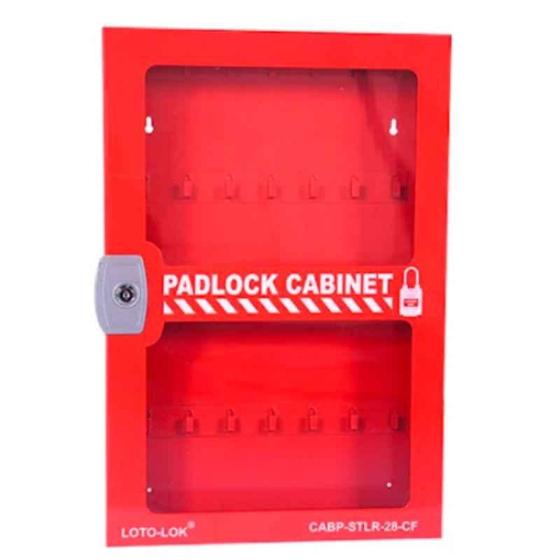 LOTO-LOK 450x375x100mm Steel Padlock Cabinet, CABP-STLR-28-CF