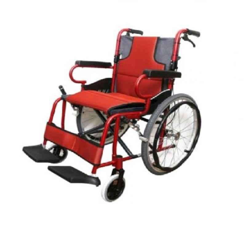 Karma KM-2500L 16 inch 100kg Aluminum Alloy Foldable Manual Wheel Chair, 132-00026