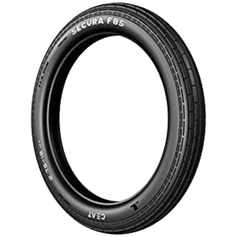 CEAT Secura F85 90/2.75 Rubber Black Tubeless Tyre