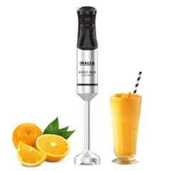 Inalsa Robot Inox 1500 Nero 1500W Black & Silver Hand Blender with 2 Years Warranty