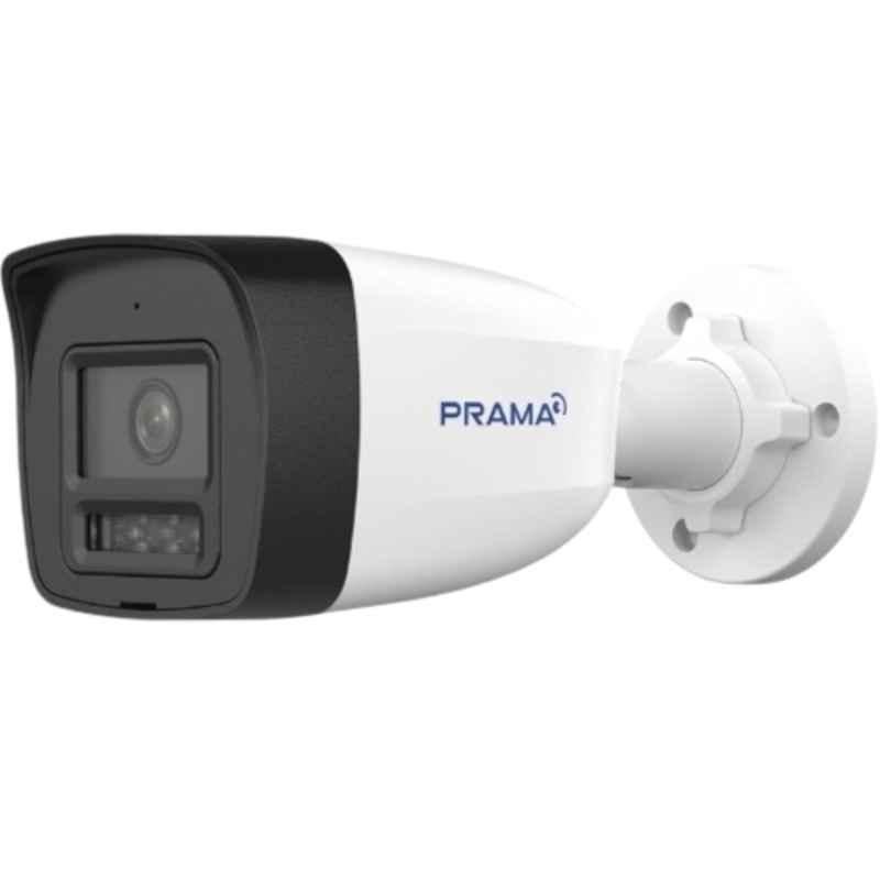 Prama 6MP Smart Dual Light Fixed IP67 Bullet Network Camera with Built-in Mic & PVC Stickers, PT-NC160D3-WNM(D2)