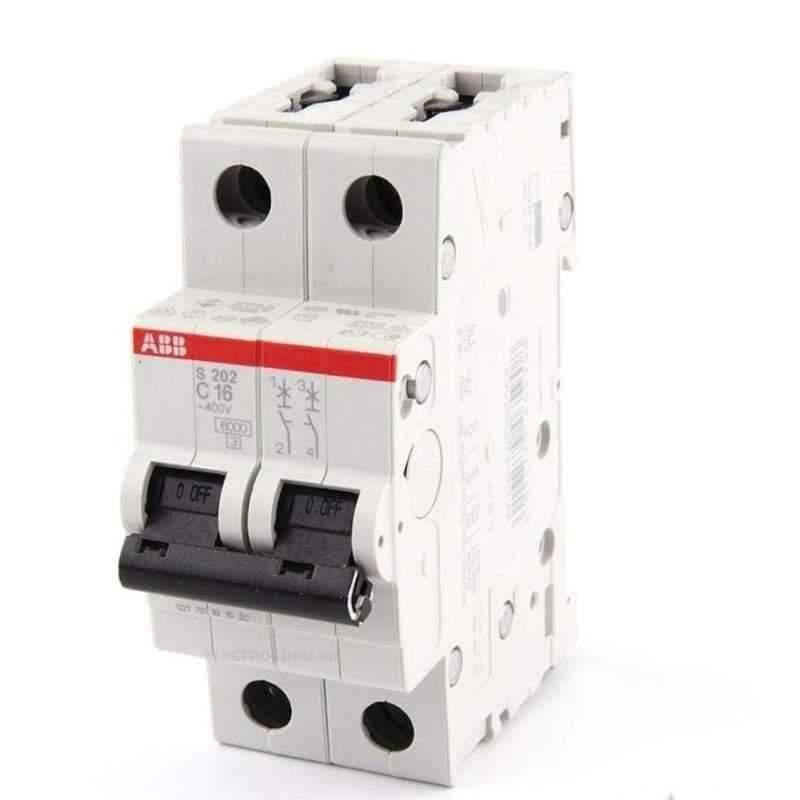 ABB 25A C Curve DP MCB, SH202M-C 25 (Pack of 6)