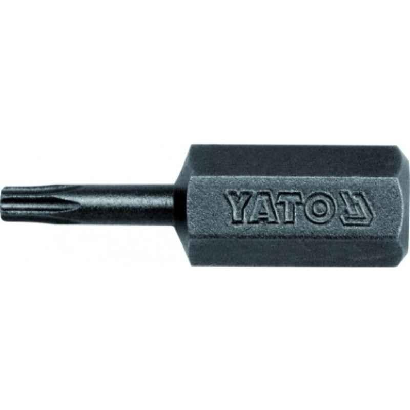 Yato 50 Pcs T10x8x30mm AISI S2 Torx Security Impact Screwdriver Bit Box, YT-7908