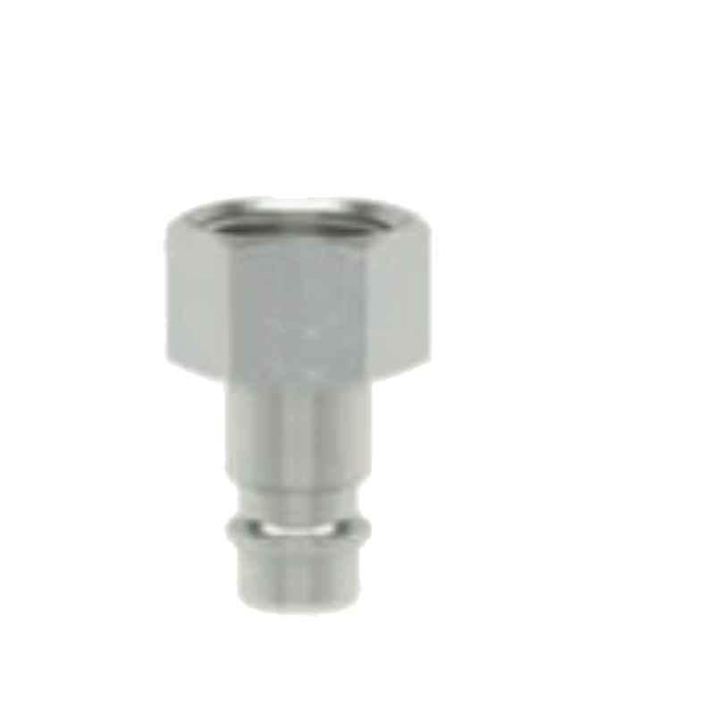 Ludecke ESI18NIS G1/8 Single Shut Off Safety Industrial Quick Plug with Parallel Female Thread Connect Coupling