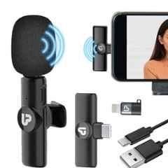 Ultraprolink Sonic Black Omnidirectional Wireless Lavalier Microphone with 5hr Play Time, UM1191-1
