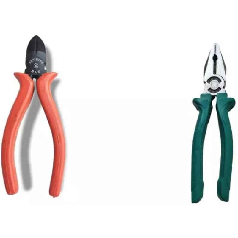 Sky Blue 2 Pcs 7.8 inch Stainless Steel Groove Plier Combo, SBE_PLIER_0513