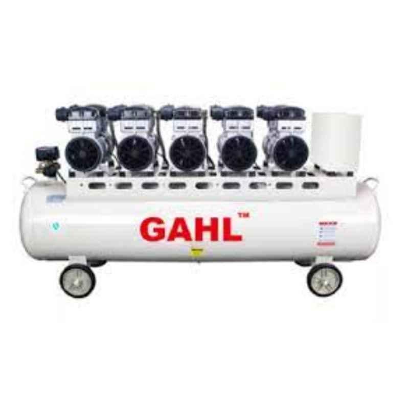 Gahl GA1100/3Ph-5-400L 7.5HP White Oil Free Air Compressor with Electromagnetic Valve