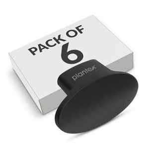 Plantex Knobs for Drawer/Small Drawer Knobs/Knobs for Cabinets/Pull-Push Knobs for Kitchen/Bedroom Drawer (Pack of 6) Oval, Black