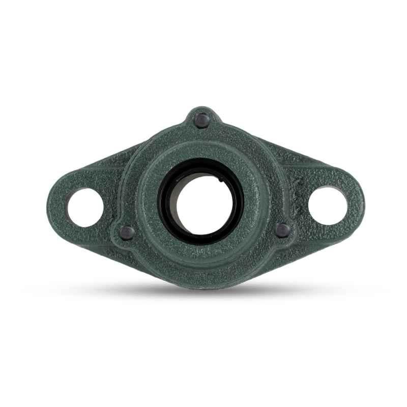 NTN Set Screw Type Two Bolt Rhombus Flanged Unit, UCFL206D1