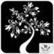 Kayra Decor 71x80 inch PVC Foxglove Flowers Wall Design Stencil, KHSNT355
