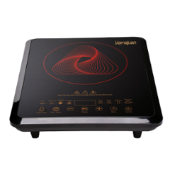 Kemajuan 2000W Glass Black Induction Cooktop with Touch Control, Fast Heating, Energy Efficient & 1 Year Warranty, KICT0220