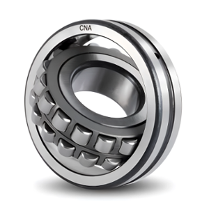CNA 22208 CK W33 Chrome Steel Double Row Spherical Roller Bearing, 40x80x23mm (Pack of 2)