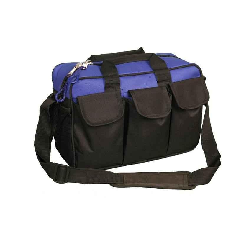 Pahal Polyester Heavy Duty Blue Tool Bag with 12 Pockets