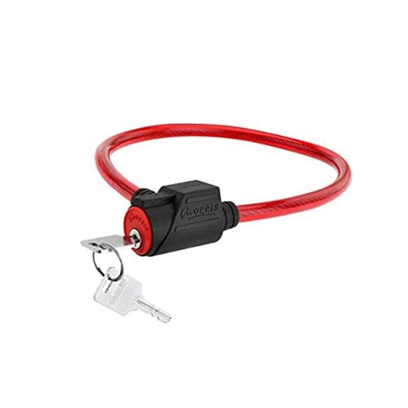 Bonus Deluxe Morris 26 inch Alloy Steel & PVC Red Cable Cycle Lock