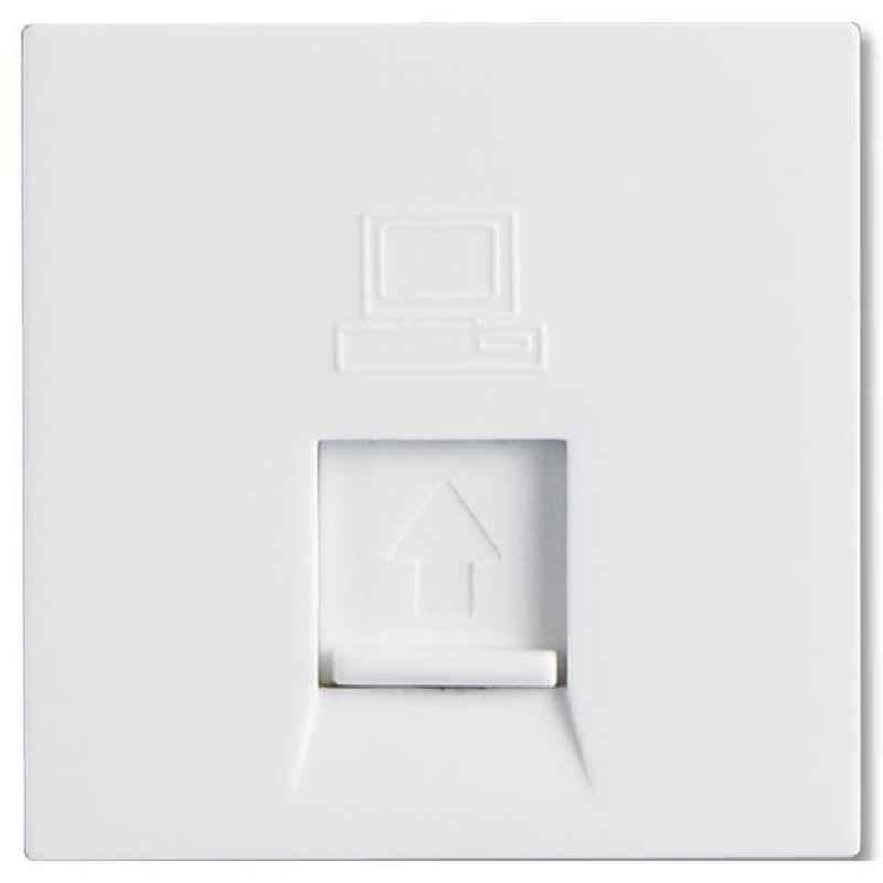 Havells Coral 2A Polycarbonate Pure White Rj45 Krone Jack with Cat 6, AHLKMWW451