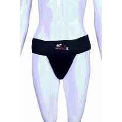 Matrica Outer Space Black Waistband Contoured Athletic Active Supporter for Comfort, Size: S