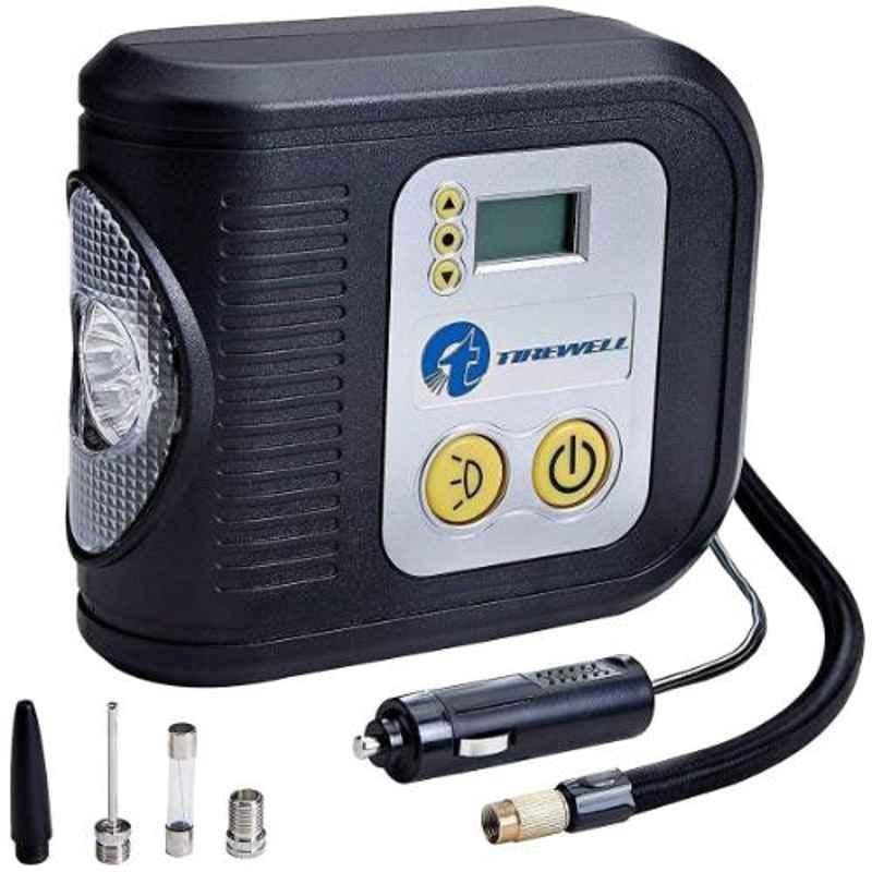 Tirewell TW-7001 12V 200psi Digital Portable Air Compressor with LED Light & 3 Different Nozzle