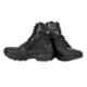 Allen Cooper AC6053 Leather Thermoplastic Toe Black Zipper Combat Boot, Size: 5