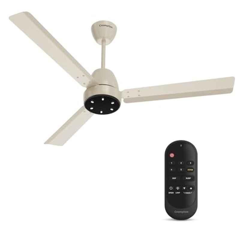 Crompton Energion Niteo 30W 340rpm Ivory Black 5 Star BLDC Ceiling Fan, Sweep: 1200 mm