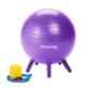 Strauss 26x24x12cm Rubber Round Purple Anti-Burst Gym Ball with Foot Pump, ST-1485