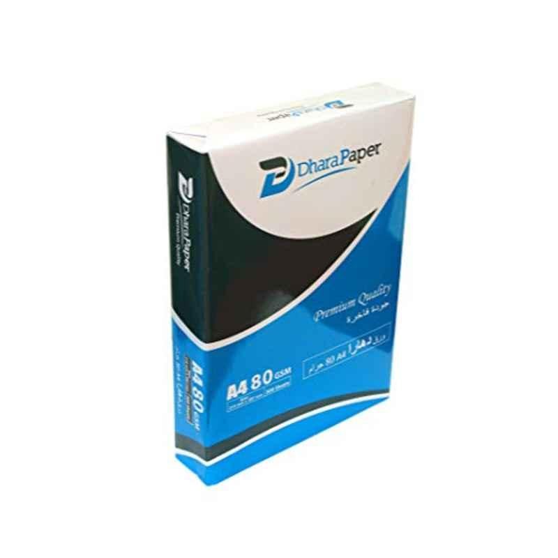 Dhara Paper 500 Sheets A4 White 80 GSM Photo Copy Paper Ream