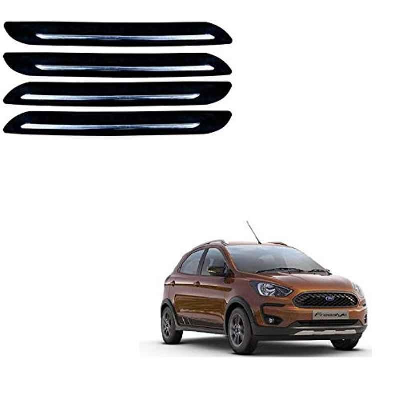 Kozdiko 4 Pcs Single Chrome Bumper Protector Set for Ford Freestyle