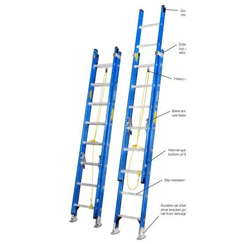 Gazelle 16ft Fiberglass Extension Ladder, G3516