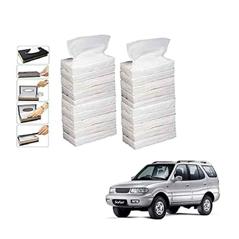 Kozdiko 100 Pulls Dispenser Box Refiller Tissue Paper with 200 Sheets for Tata Safari Dicor (Pack of 20)