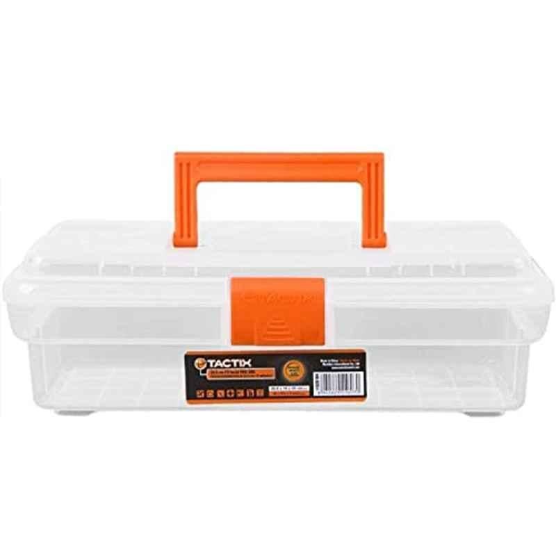 Tactix 12 inch Plastic Clear Tool Box, 320104