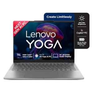 Lenovo Yoga Slim 7 14ILL10 Grey Laptop with 13th Gen/Intel Core Ultra 5/32GB/1TB SSD/Win 11 Home & 14 inch OLED Display, 83JX001LIN