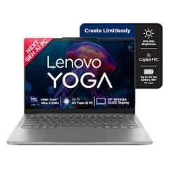 Lenovo Yoga Slim 7 14ILL10 Grey Laptop with 13th Gen/Intel Core Ultra 5/32GB/1TB SSD/Win 11 Home & 14 inch OLED Display, 83JX001LIN