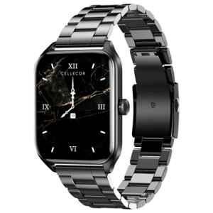 Cellecor EAZE M5 1.91 inch 240x296p HD Square Black Smart Watch with 5 Days Battery Backup